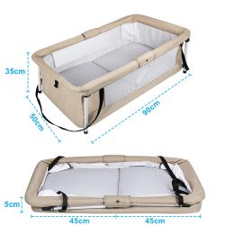 JEOBEST Baby-Reisebett 2-in-1 Reisebett, Faltbares Kinderreisebett günstig online kaufen
