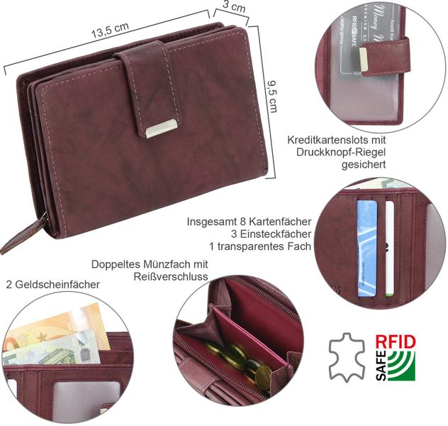 Money Maker Geldbörse Damen Leder Portmonee günstig online kaufen