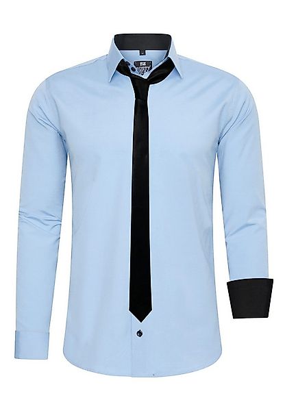 Rusty Neal Langarmhemd mit Krawatte günstig online kaufen