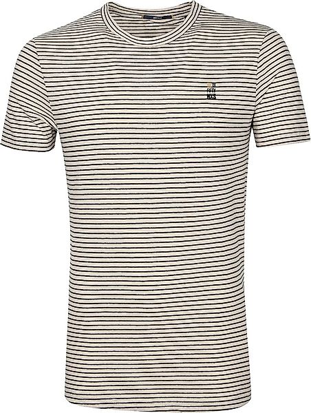No Excess T Shirt Streifen Yarn Dye Beige - Größe XXL günstig online kaufen