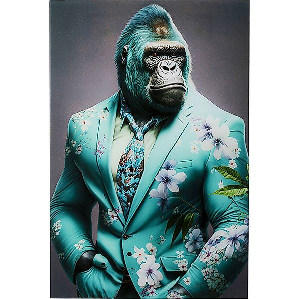 Kare Design Glasbild Mister Gorilla, Affe, günstig online kaufen