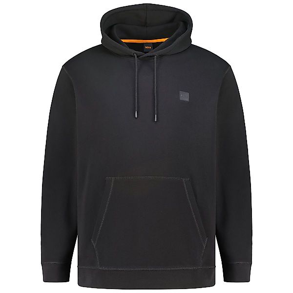 BOSS Hoodie aus Biobaumwolle Farbe schwarz Größe: 4XL günstig online kaufen