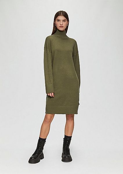 QS Minikleid Kleid Fein gestricktes Kleid mit Stehkragen günstig online kaufen