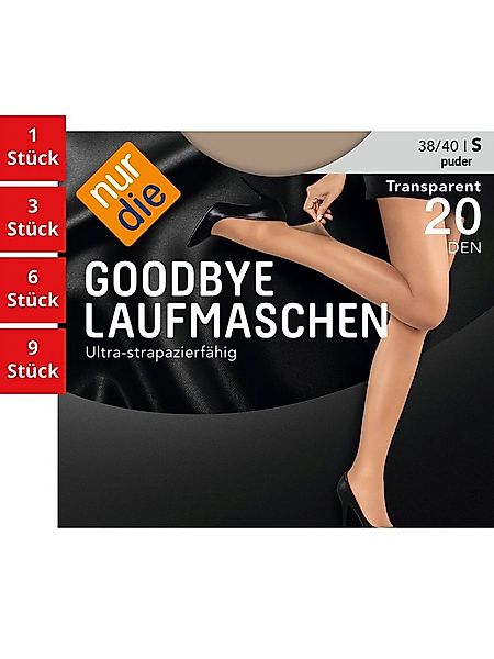 Nur Die Feinstrumpfhose Goodbye Laufmaschen 20 DEN Damen (1er/3er/6er/9er P günstig online kaufen