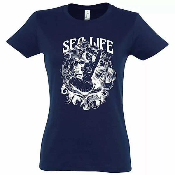 Youth Designz T-Shirt Sea Life Mermaid Damen Shirt mit trendigem Frontprint günstig online kaufen