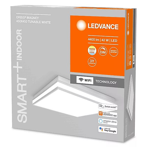 LEDVANCE SMART+ WiFi Orbis Magnet grau, 45x45cm günstig online kaufen