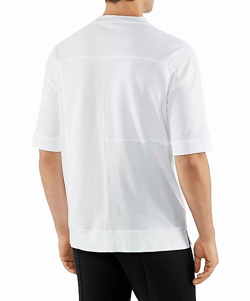 FALKE Herren T-Shirt Rundhals, 3XL, Weiß, Geometrisch, Baumwolle, 62055-200 günstig online kaufen