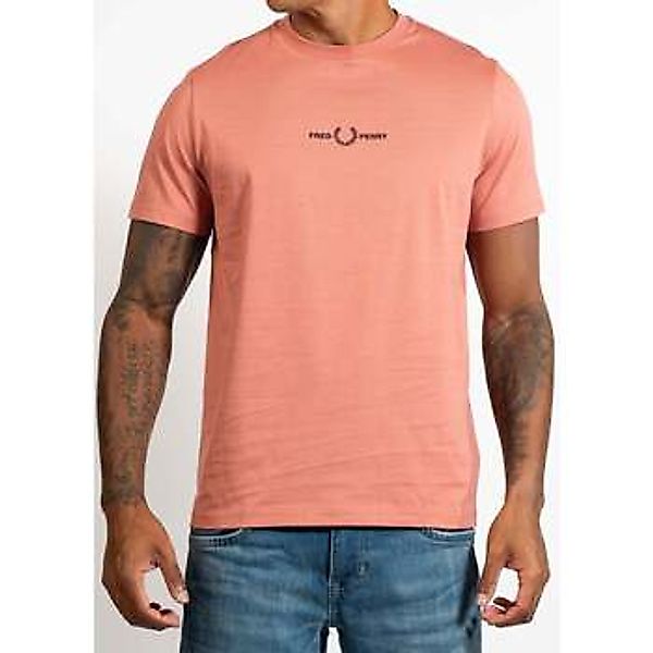 Fred Perry  T-Shirts & Poloshirts Embroidered tshirt - putty pink günstig online kaufen