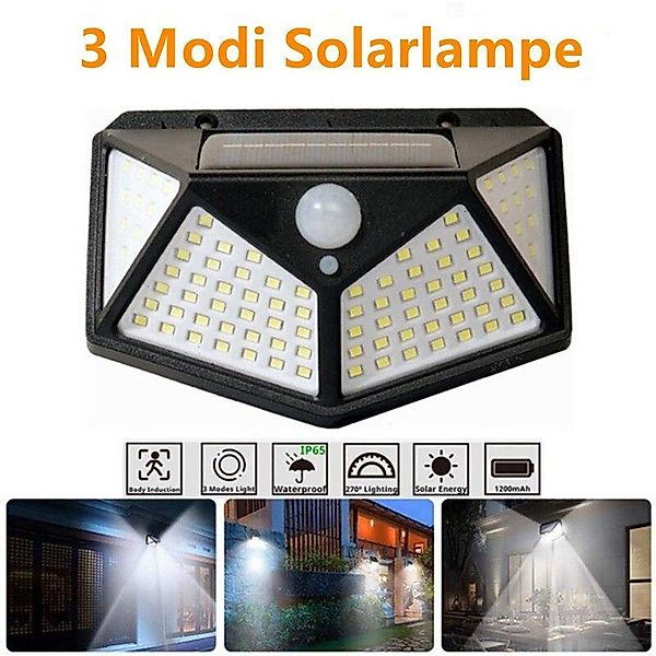 WILGOON LED Solarleuchte Außen-Wandleuchte, mit Bewegungsmelder, günstig online kaufen
