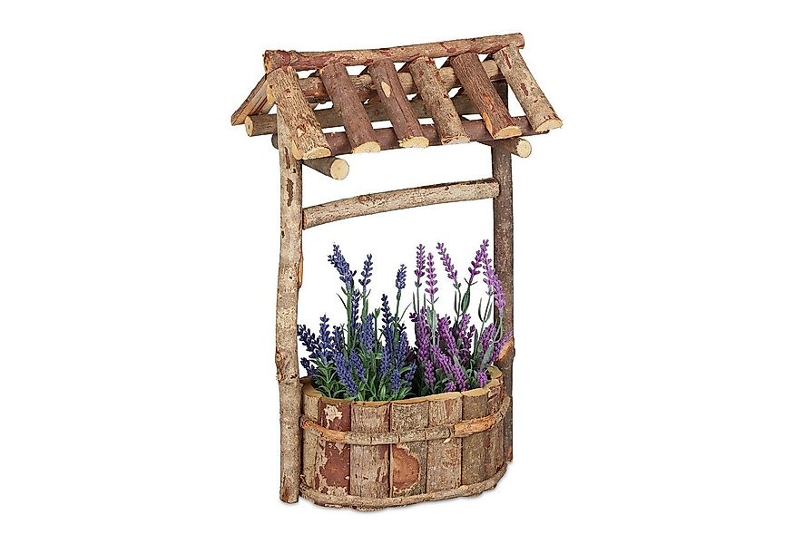relaxdays Gartenbrunnen Holzbrunnen Garten günstig online kaufen