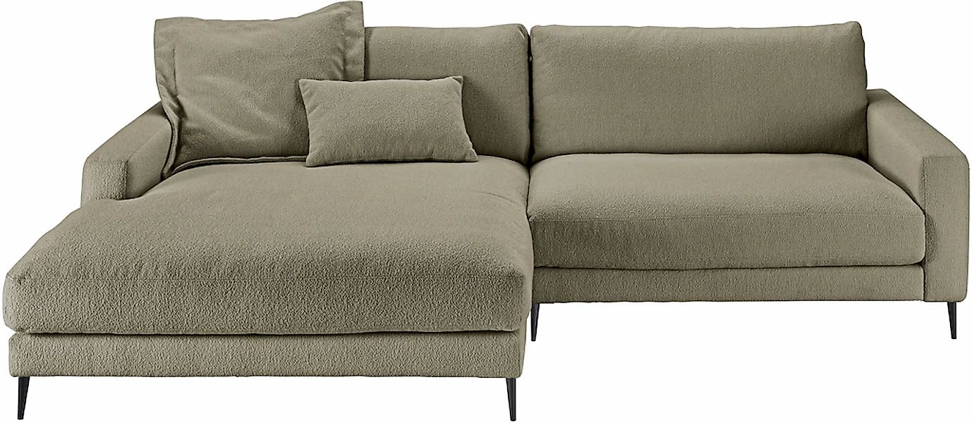 Home affaire Ecksofa "Downtown, B/T/H: 272/190/84 cm L-Form" weicher Sitzko günstig online kaufen