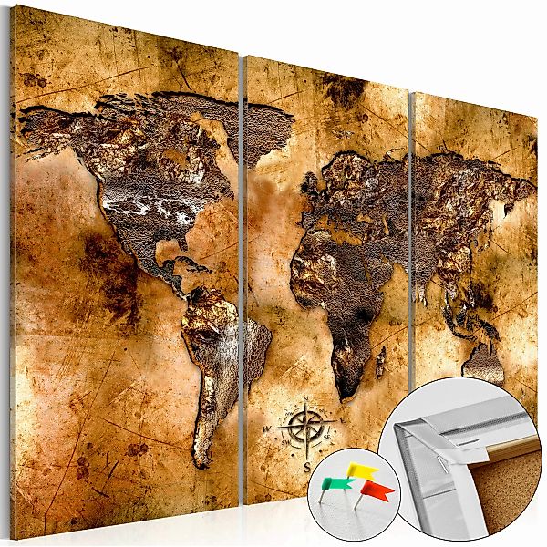 Korkbild - Shade Of Gold [cork Map] günstig online kaufen