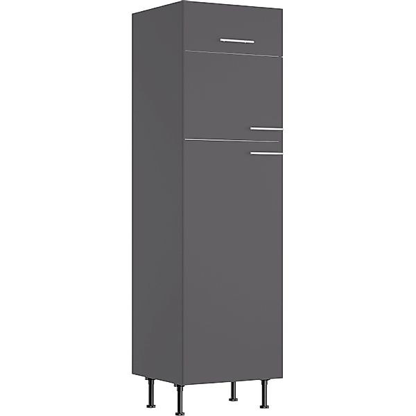 Optifit Küchen-Hochschrank für Kühl-Gefrier-Kombi Ingvar420 60 cm Anthrazit günstig online kaufen