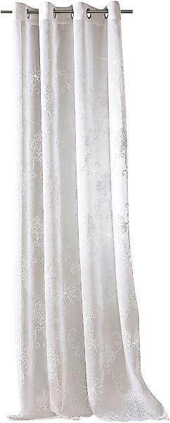 Weckbrodt Vorhang "Agatha" Ösen 1 Stk. tlg. Barock-Stickerei und Lurexfäden günstig online kaufen