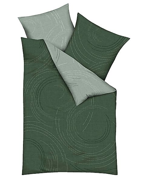 JACK Wendebettwäsche 135x200cm Jaro Jade Grün, günstig online kaufen
