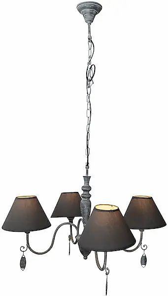 näve Pendelleuchte »Vintage«, 4 flammig, Leuchtmittel E14   ohne Leuchtmitt günstig online kaufen