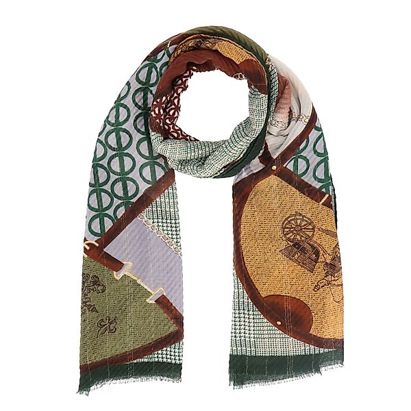 halsüberkopf Accessoires Modeschal Patch, leicht plissiert günstig online kaufen