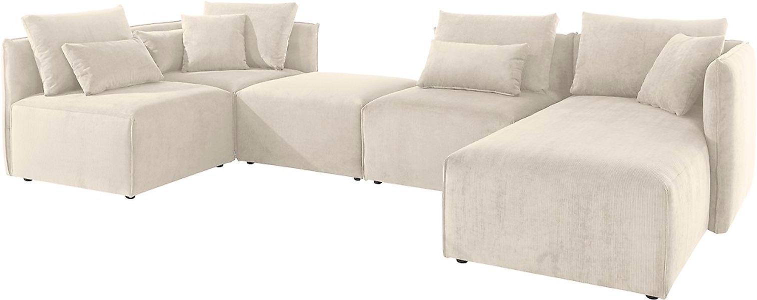 andas Wohnlandschaft "Nöre U-Form" 5 Teile, in vielen Bezugsqualitäten und günstig online kaufen