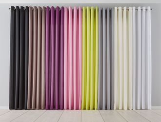 Gardinenbox Vorhang (1 St), Ösen, blickdicht, günstig online kaufen