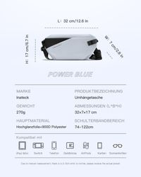 Inateck Gürteltasche 3,8 L Umhängetasche, Leichte günstig online kaufen