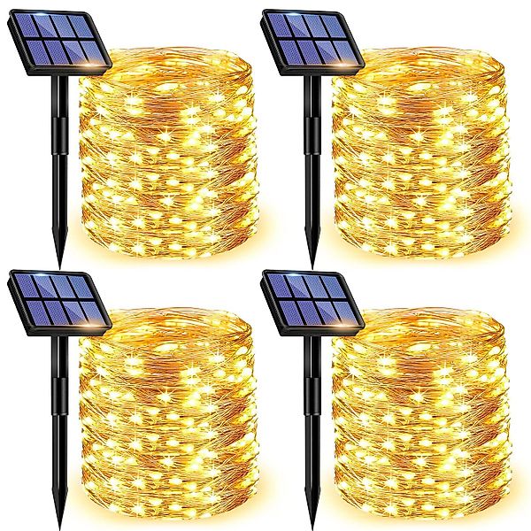 ZEUOPQ LED-Lichterkette Lichterketten Solar Lichterkette wasserdicht günstig online kaufen
