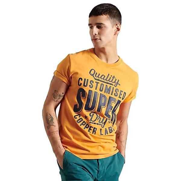 Superdry Workwear Graphic 220 Kurzarm T-shirt XS Umber Sunset günstig online kaufen