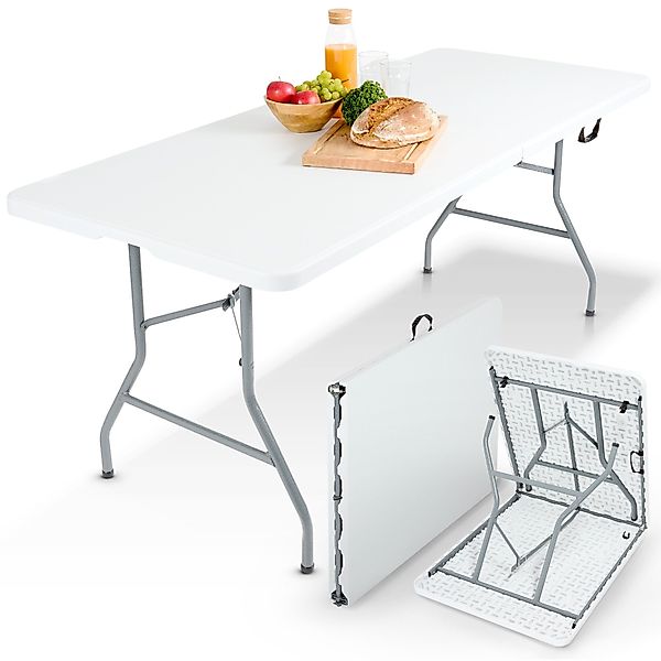 Arebos Klapptisch 182 cm, klappbar für Garten, günstig online kaufen