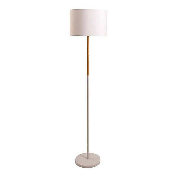 Näve Textil-Stehleuchte Tessile Weiß Ø 36 cm x 150 cm günstig online kaufen