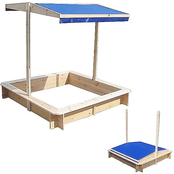 Mucola Sandkasten Sandkiste 120x120 Holz mit günstig online kaufen