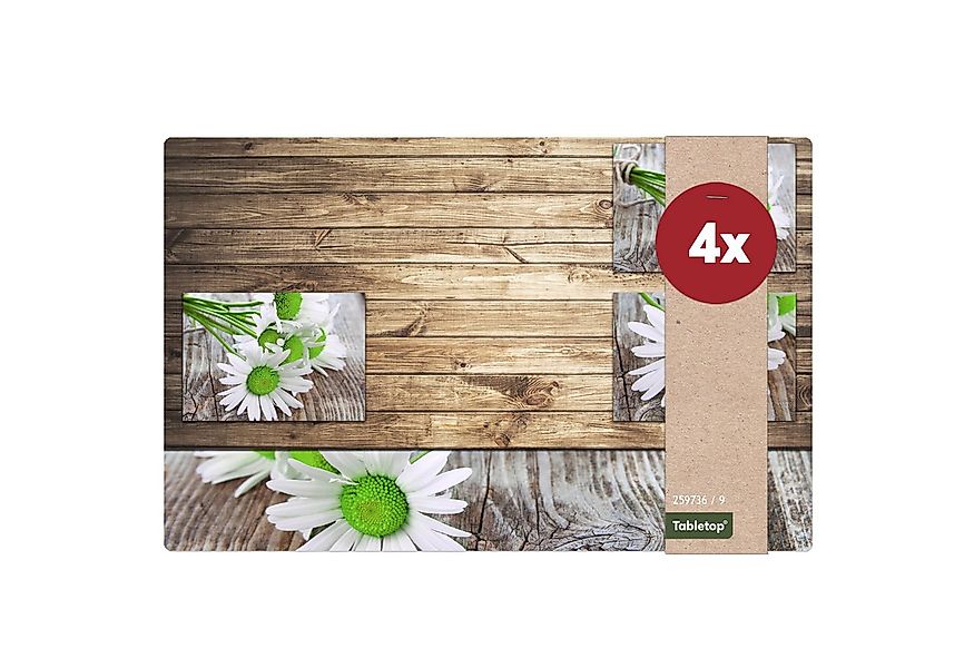 matches21 HOME & HOBBY Platzset Tischset Margeriten Blumen 4er Tischunterla günstig online kaufen