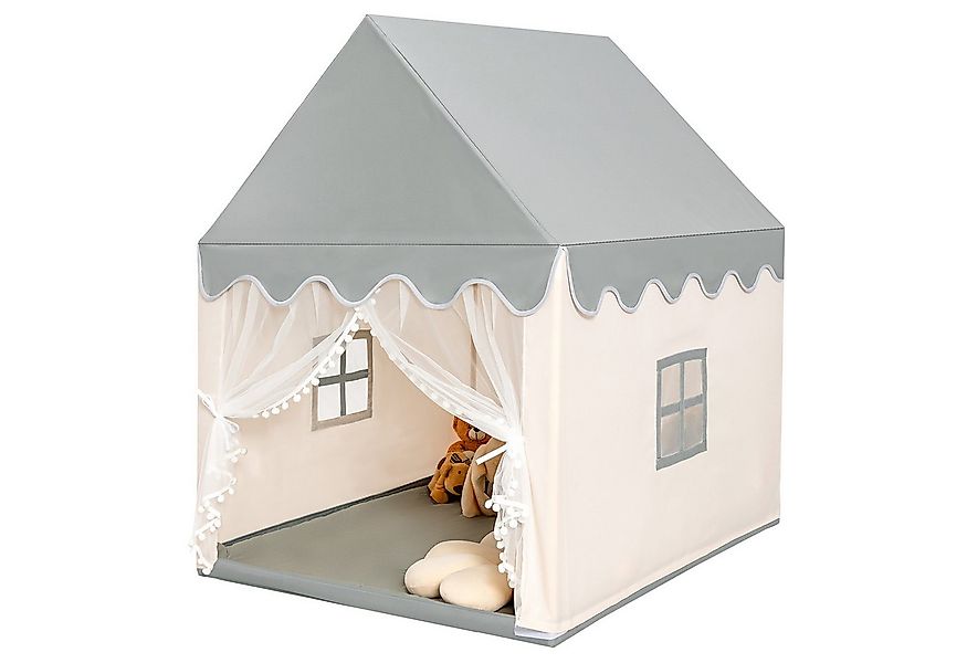 COSTWAY Spielzelt Kinder, mit Baumwolldecke, Fenster 120x105x140cm günstig online kaufen