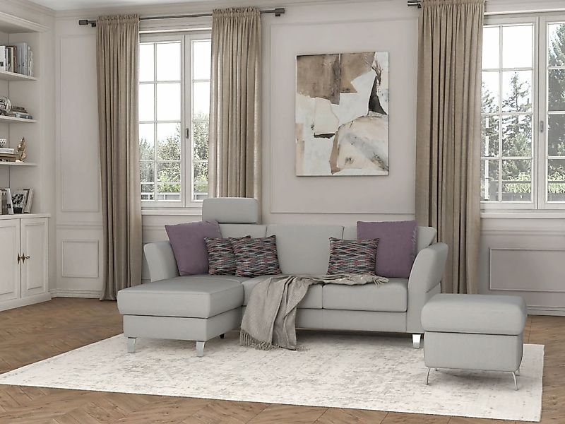 sit&more Ecksofa "Visby L-Form" Wahlweise mit Bettfunktion und Bettkasten, günstig online kaufen