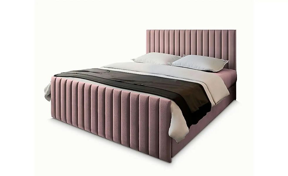 MASSENO Boxbett mit Bettkasten Arion ¦ rosa/pink ¦ Maße (cm): B: 160 H: 98 günstig online kaufen