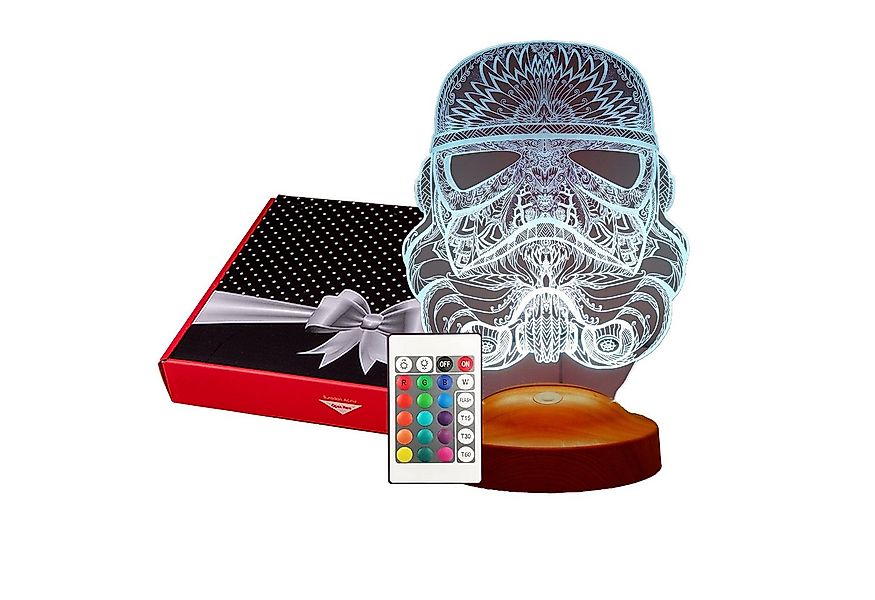 Geschenkelampe LED Nachttischlampe Star Wars Stormtrooper 3D Nachtlicht Ges günstig online kaufen