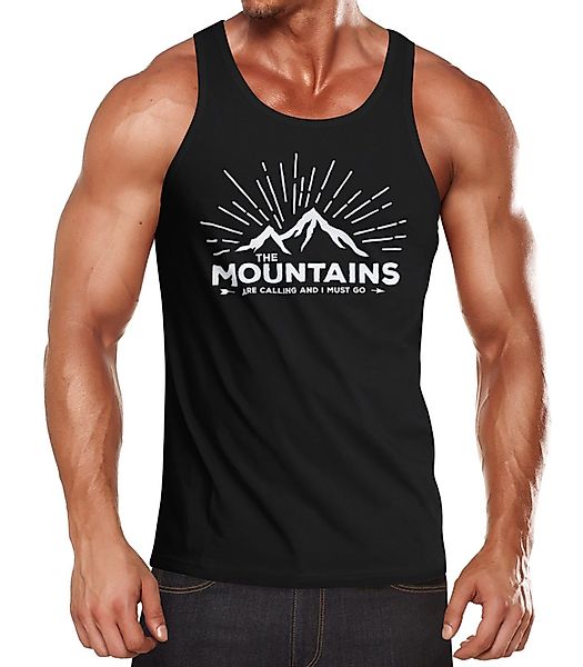 MoonWorks Tanktop Herren Tanktop The Mountains günstig online kaufen