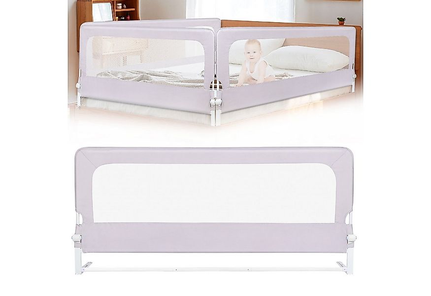 JEOBEST Bettschutzgitter Bettgitter Rausfallschutz fürs Babybett, Zusammenk günstig online kaufen