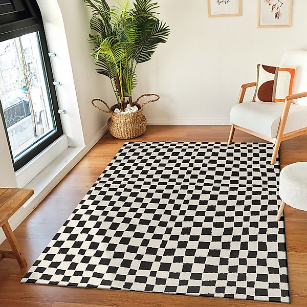 Livabliss Teppich "GIJON" rechteckig 14 mm Höhe Skandinavischer Teppich mit günstig online kaufen