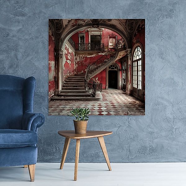 queence Acrylglasbild »Ruine«, Architektonische Elemente-Elemente der Archi günstig online kaufen
