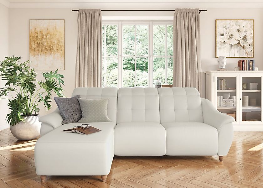 Home affaire Ecksofa "Boston L-Form" Kopfteilverstellung an jeder Sitzfläch günstig online kaufen