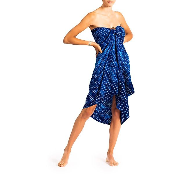 PANASIAM Pareo Sarong Wachsbatik Blautöne aus günstig online kaufen