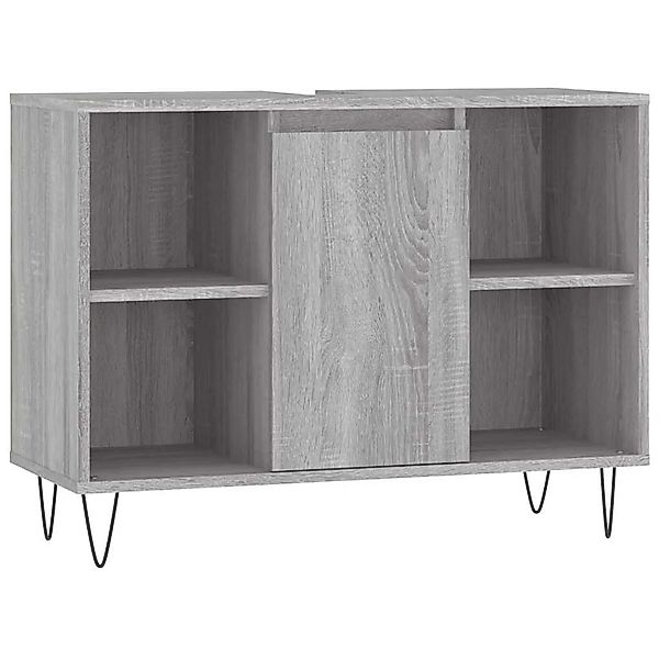 vidaXL Badschrank Grau Sonoma 80x33x60 cm Holzwerkstoff 831634 günstig online kaufen