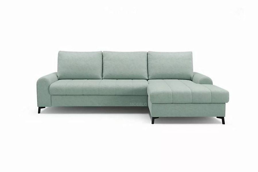 MOEBLO Ecksofa DELICE, Eckcouch mit Bettfunktion Couch L-Form Polstergarnit günstig online kaufen