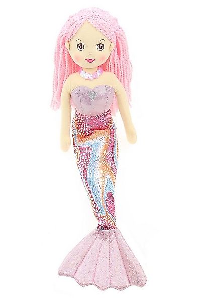ELLUG Stoffpuppe Meerjungfrau Kuscheltier & Spielzeug mit Glitzerstoff & Pa günstig online kaufen