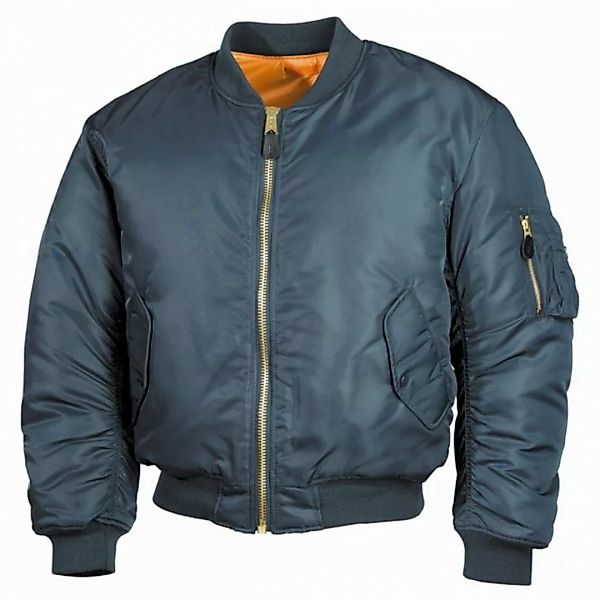 MFH Bomberjacke US Pilotenjacke MA1, Mod., alphablau - XS Paspeltaschen mit günstig online kaufen