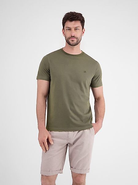 LERROS Kurzarmshirt mit Logostickerei auf der günstig online kaufen