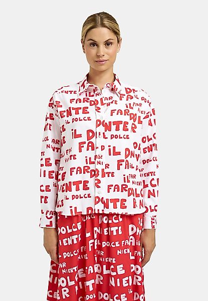 Milano Italy Langarmbluse mit All Over Print günstig online kaufen