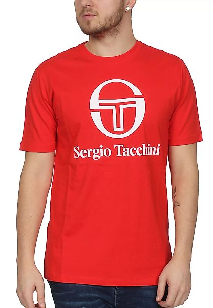 Sergio Tacchini T-Shirt Herren CHIKO 038049 Vintage Red White günstig online kaufen