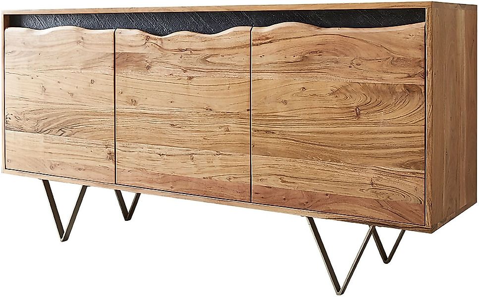 DELIFE Sideboard Stonegrace, Natur 147x45 cm günstig online kaufen