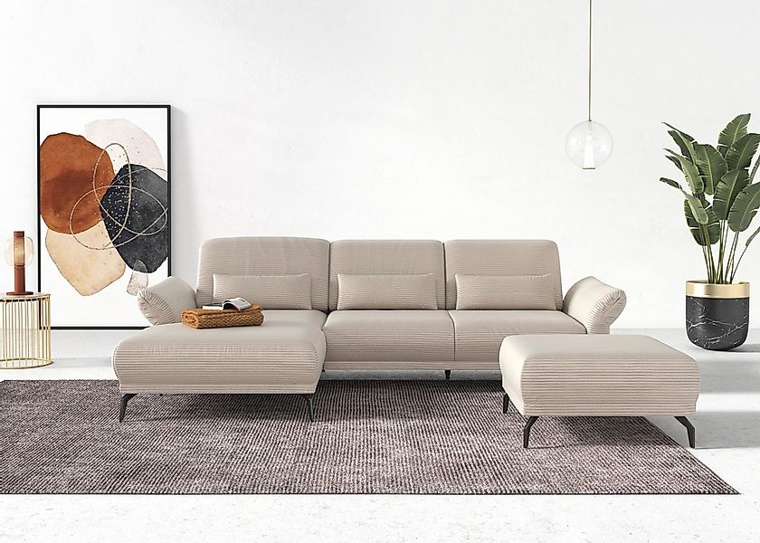 INOSIGN Ecksofa "Coco L-Form" Sitztiefen-, Arm- und Kopfteilverstellung, Co günstig online kaufen