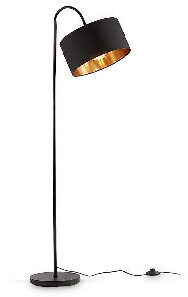 B.K.Licht Stehlampe »BKL1419 Stehleuchte Vintage, mit Fußtaster, Lampenschi günstig online kaufen